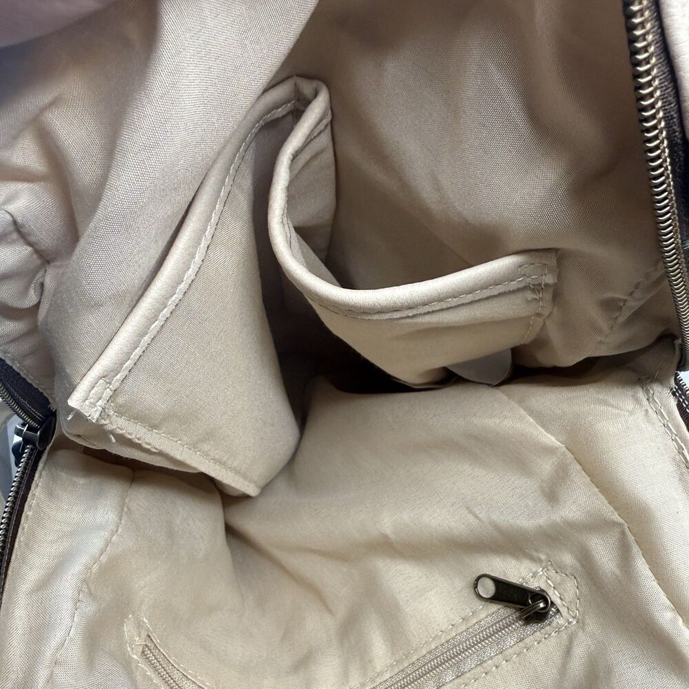 Time And Tru 12” Inch Vegan Leather Mini Backpack Brand New - Bone Beige - Picture 8 of 12
